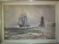 Obraz Richard Theodor Hufer," Na północny wschód od Świnoujścia",