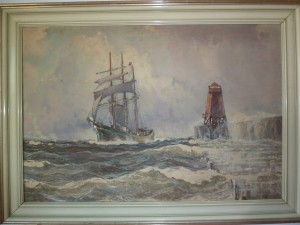 Obraz Richard Theodor Hufer," Na północny wschód od Świnoujścia",
