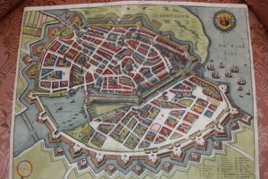 Plan Hamburga Mattheus Merian 1638r.