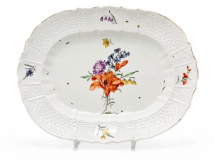 Talerz owalny, Hoechst, 1755r