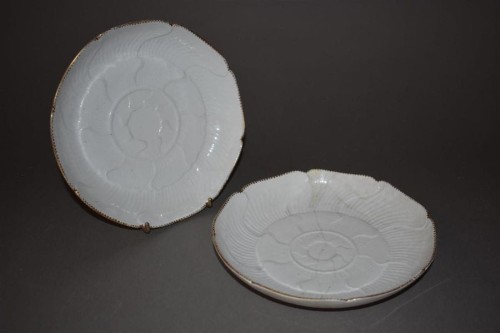 Para talerzy deserowych, Limoges Manufaktura Hrabiego D' ARTOIS, XVIII wiek  śr. 21 cm