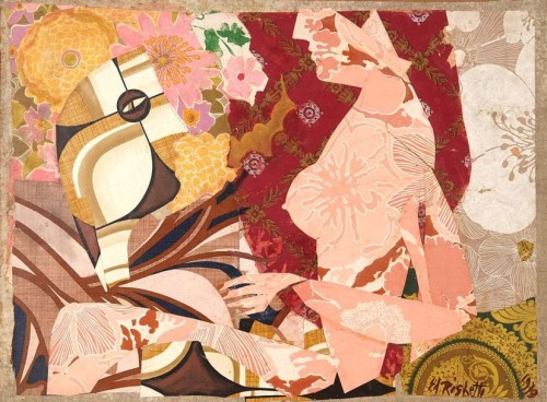Edouard RIGHETTI (1924-2001), Kobieta, 1973 Technika mieszana, płótno,  53 x 71 cm
