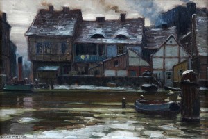 Hans HARTIG (1873-1936) Roztopy w kanale portowym