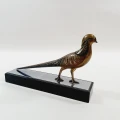 Rzeźba z brązu z okresu Art Deco „Kura bażanta”