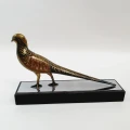 Rzeźba z brązu z okresu Art Deco „Kura bażanta”