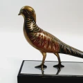 Rzeźba z brązu z okresu Art Deco „Kura bażanta”
