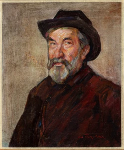 Samuel Finkelstein, portret, olej na płótnie, 