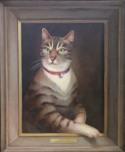 Zofia Szałowska-Ducordeau(1935-2017) Portret Antoniego, Olej na płótnie