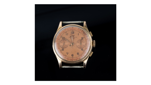 JAVIL Chrongraphe, Szwajcaria, Zegarek z tachometrem złoto próby 750