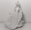 Porcelanowa figurka damy z wiolonczelą KPM Berlin projekt Paul Scheurich  