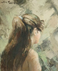 TALWINSKI Igor (1907-1983)  Koński ogon  Olej na płótnie  Sygnowany się w lewym górnym rogu  46x38cm