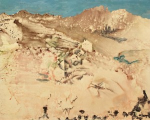 Hilary (HILARY) KRZYSZTOFIAK (Szopienice na Śląsku 1926 - Stany Zjednoczone 1979) Pejzaż górski, 1974 technika własna 