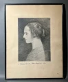 Louis MARCOUSSIS (1878 Warszawa - 1941 Cusset), Profil Heleny Rubinstein, akwaforta, 1933r