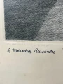 Louis MARCOUSSIS (1878 Warszawa - 1941 Cusset), Profil Heleny Rubinstein, akwaforta, 1933r