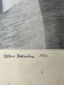 Louis MARCOUSSIS (1878 Warszawa - 1941 Cusset), Profil Heleny Rubinstein, akwaforta, 1933r