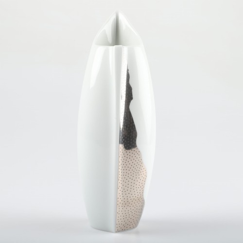Wazon porcelanowy Pingwin (Penguin), projekt Lino Sabattini, 1980r, Rosenthal