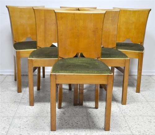 6 krzeseł ART DECO