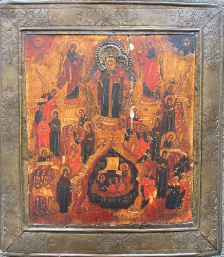 Ikona Matki Bożej „Radość Wszystkich Bolejących” | XVIII w., Rosja Północna | tempera, miedź