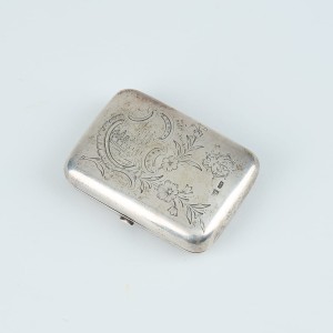 Portmonetka / Etui srebrne – Rosja, Moskwa, Wasilij Iwanowicz Rosenstrauch, 2. połowa XIX w