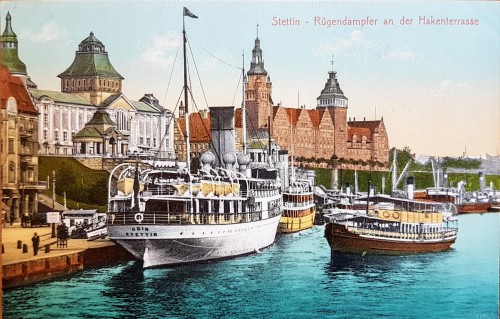 Stettin-Rugendampfer an der Hakenterrasse