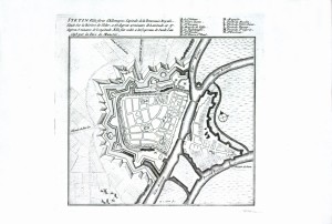Plan Twierdzy Szczecina, 1693r.