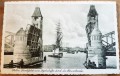 Stettin-Durchfahrt Eines Legelschiffes durch die Baumbrucke
