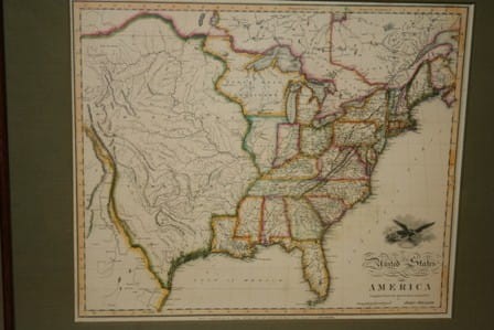 Mapa USA/faksymile